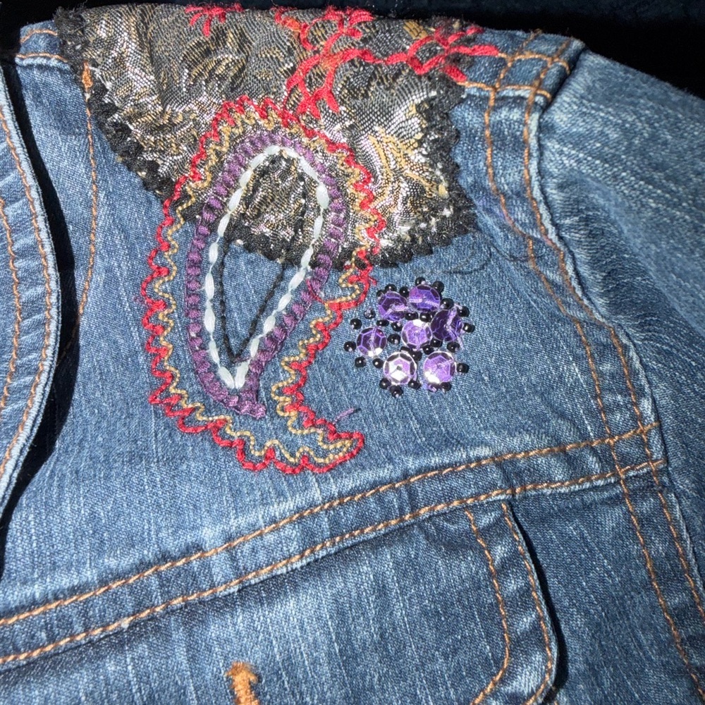 Ruby Rd Embroidered Denim Jacket | Lightweight Pa… - image 6